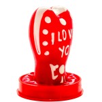 CONDOMERIE - PRESERVATIVI NOVITÃ DIPINTI A MANO CUORE - MODELLO I LOVE YOU 1